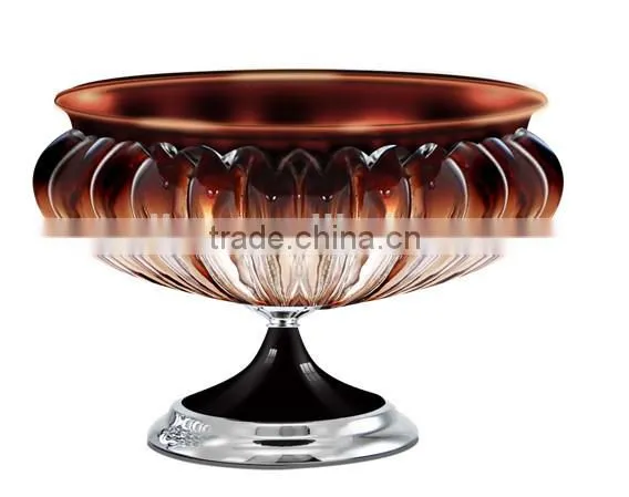 Crystal Fruit Plate Holder Crystal Charger Plate