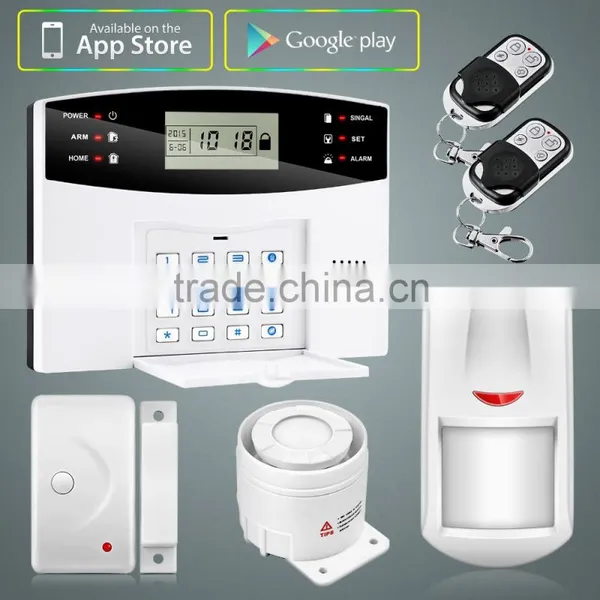 Standard Contracted Series YL-M2B LCD Display With Time Clock Wireless GSM Intelligent Home Security Alarm System