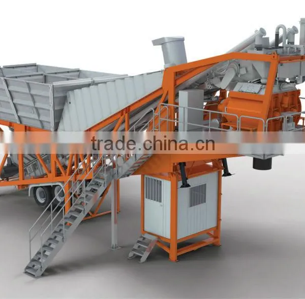 Commercial Continuous Mobile Concrete Plant