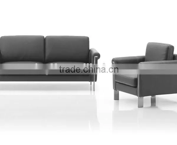 S-18 Simple Design Stainless Steel Frame Office Sofa Set photo-2