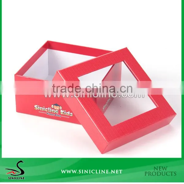 Sinicline Factory Package Kids Clothing Box With PVC Window photo-2