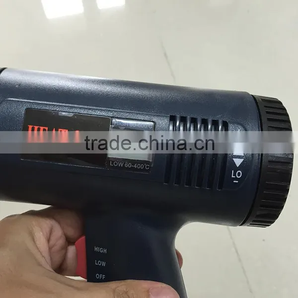 CN016 1800W Adjustable Temperature Electric Heat Gun With Temperature Digital Display Vinyl Film Install Hot Air Gun Tool photo-3