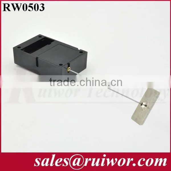 RuiWor RW0503 Cuboid Recoil Secure Lanyard (Tether) With Metal Plate End Connector for Product Positioning Install by 3M Tape photo-6