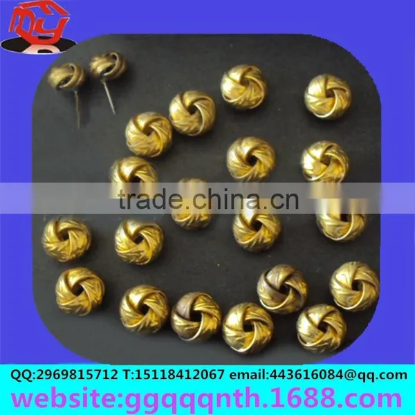Hardware Accessories Metal Flat Brass Round Watermelon Pumpkin Shape Twist Spring Flowers Bead photo-4
