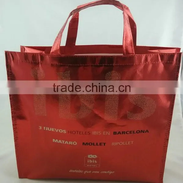 Pp Non Woven With Metallic Cooler Laminated Reusable Tote Bags for Women photo-4