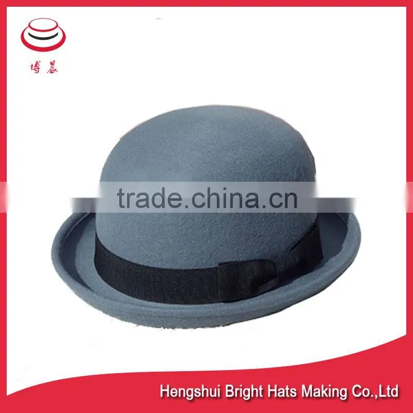 Australia Wool Felt Hat Bowler Hat With Bowknot photo-3