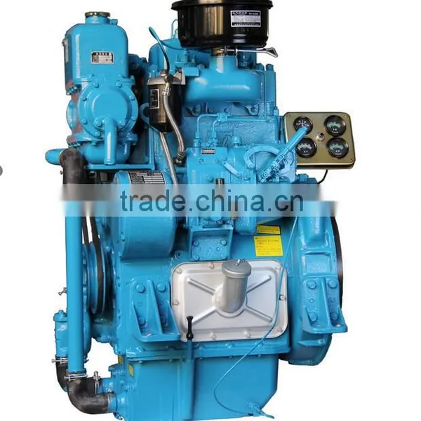 CCS Approved China Nantong 2 Cylinders Small Inboard Marine Diesel Engine 24kW photo-3