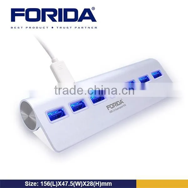 Forida New Design Promotion High Speed Computer 8 Port Usb Hub Aluminum Case Hub