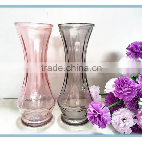 Wholesale 2016 Hot Products Color Glass Vases for Home Decoration With Cheap Price