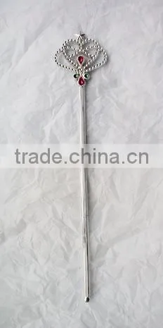 Plastic Scepter Bride Costume Party Princess Queen King Crown Scepter Fairy Magic Wand