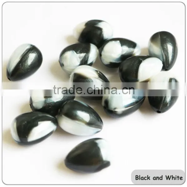 BPA Free Chewing Silicone Faceted Flat Oval Beads Silicone Oval Beads photo-4