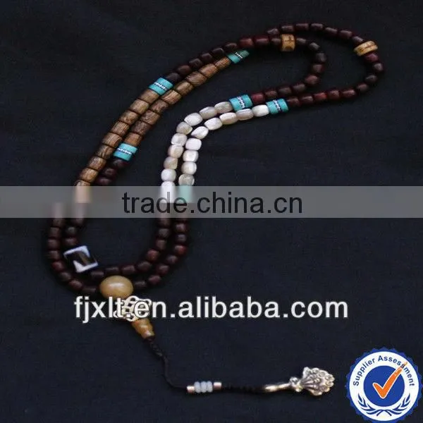 Superior Natural White Tridacna Red Sandalwood Beads Bracelet