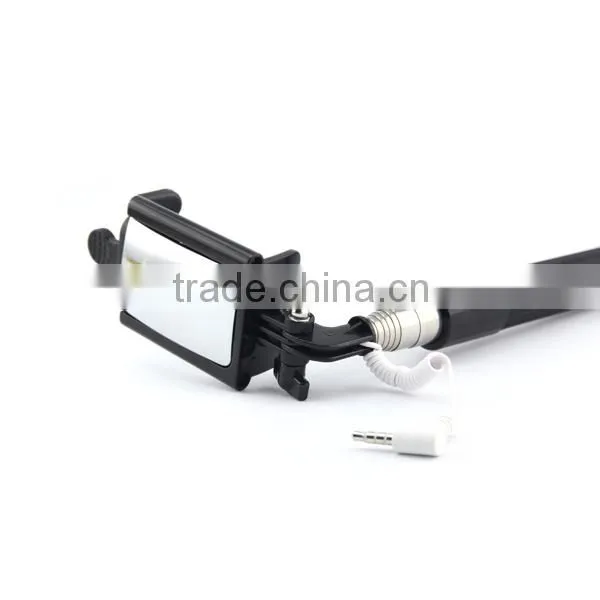 Handheld Extendable Wired Selfie Stick Monopod With Mirror For IPhone From Lontion photo-5