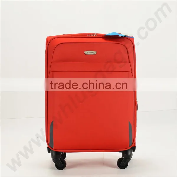Fabric Material Soft Suitcase, Aluminum Alloy Trolley Nylon Luggage