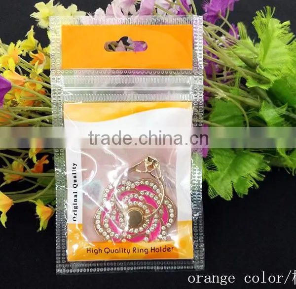 Cheap Plastic Bag Printing for the Mobile Ring Laminated Poly Bag Red Orange Printed Zipper Bag photo-2