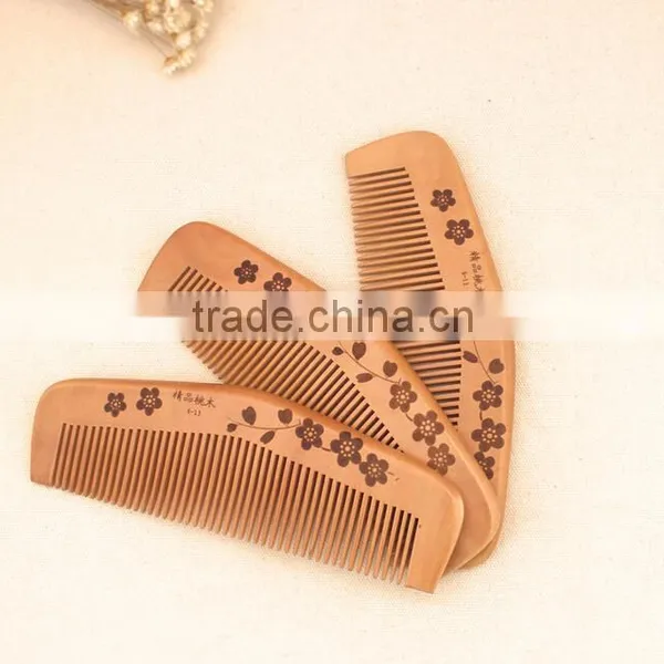 Hot Sale OEM Peach Wood Pocket Size Personalized Hair Comb photo-5