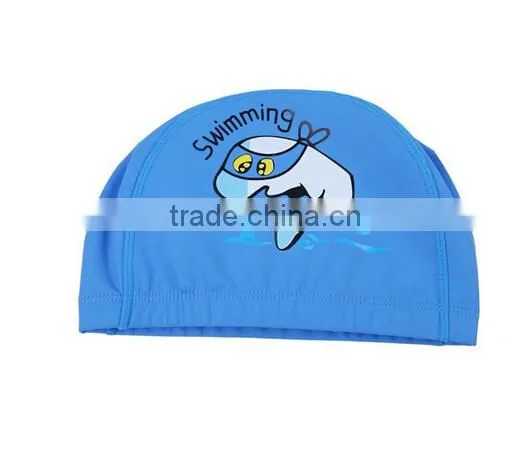 Children Comfortable Wear PU Waterproof Earmuffs Cartoon Dolphin Swimming Cap photo-5