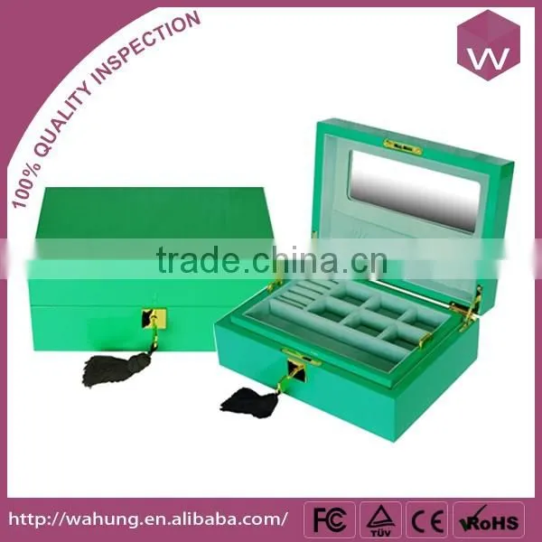 Cosmetic Jewellery Wood Box Glossy Painting Storage Jeweled Box