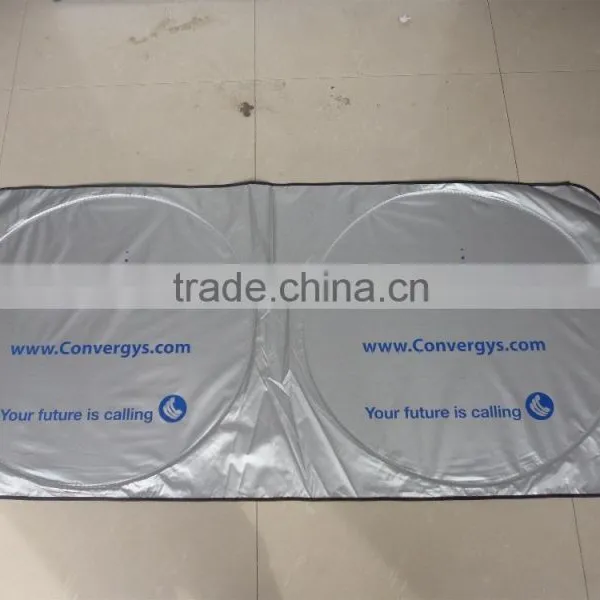 Customized Printing Logo on Car Front Sunshade/nylon/tyvek Front Sunshade