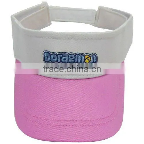 100% Cotton Sports Sun Visor Cap for Ladies