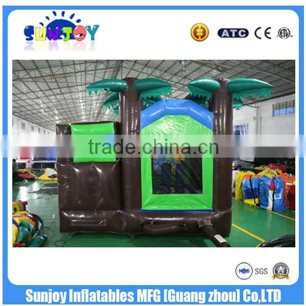 Jungle Theme 0.55mm PVC Tarpaulin Cheap Inflatable Castle Slide photo-4