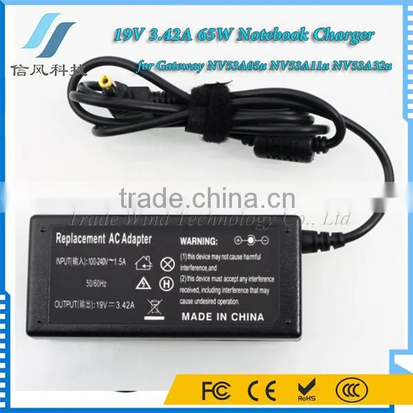 19V AC Adapter for Gateway NV53A05u NV53A11u NV53A32u Laptop Charger photo-5