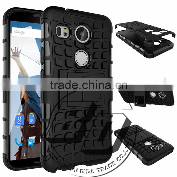 Top Selling Durable Heavy Duty Armor Kickstand TPU+PC 2 in 1 Case For LG Angler For Google Nexus 5x 2015 Lowest Price photo-3