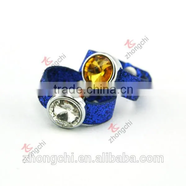 DIY Slide Charms Ring, Wholesale Large Stone Ring for Young Girls photo-2