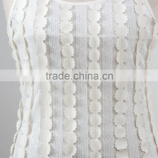 F5S15312 Fashion Paillette Tank Top For Women photo-6
