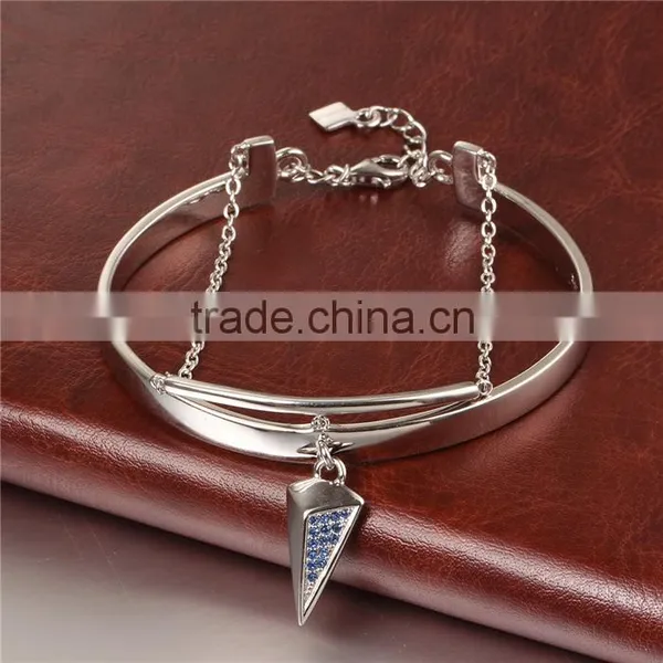 925 Sterling Silver Cuff Style Latest Design Daily Wear Bangle PB003 photo-3