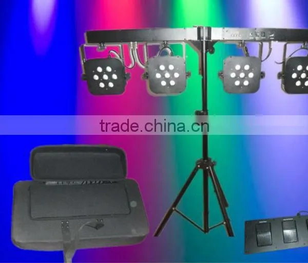 Hot Sell Led 4 pcs combination flat par light