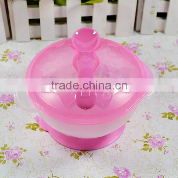 Stackable Star Plastic pp Suction Bowl With Spoon Utensils for Baby Trainning Products photo-3