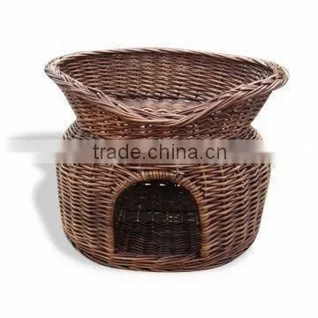 Wicker Pet Kennel and Bed