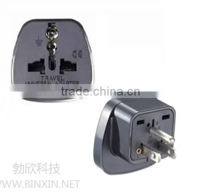 Universal to 3 Pin Plug Travel Adapter us 3 Pin Plug, Philippines Travel Plug Adapter With Safety Shutter photo-2