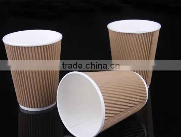 2016 New Design With 12oz Ripple Wall Paper Coffee Cups for Hot Drink From China photo-4