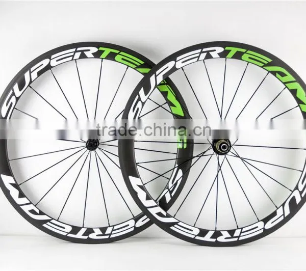 Wholesale Chinese Carbon Wheelset 50mm Clincher Carbon Wheels 100% T700C Carbon Road Bike Carbon Wheel