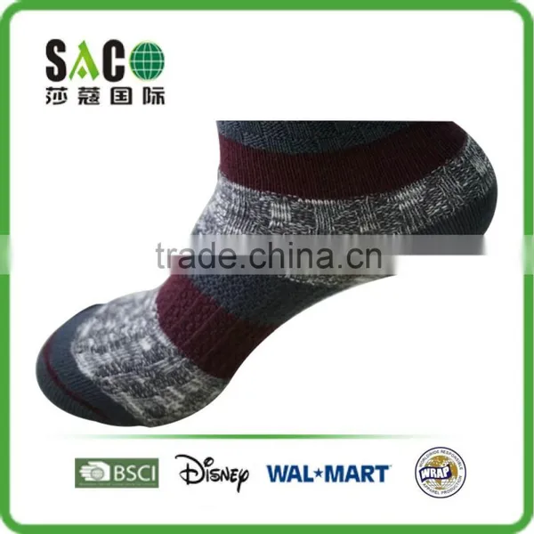 Wide Stripe Heavy Yarn Thick Quard Man Socks photo-6