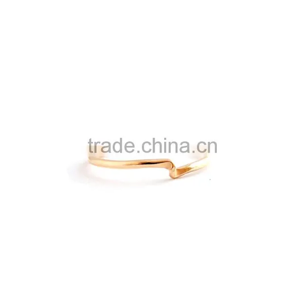 Best Price Stainless Steel Twisting Latest Gold Rings Design for Women photo-2