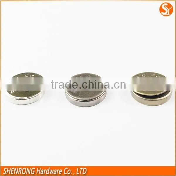 Plating Sewable Magnetic Clothes Button With 2 Holes, Magnet Two Hole Buttons photo-3