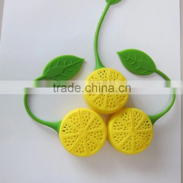 Food Grade Lemon Shaped Silicone Tea Strainer photo-2