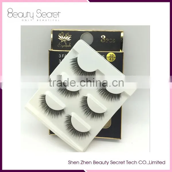 100% Mink False Eyelash Extension Glue Silk Lashes Packaging photo-3