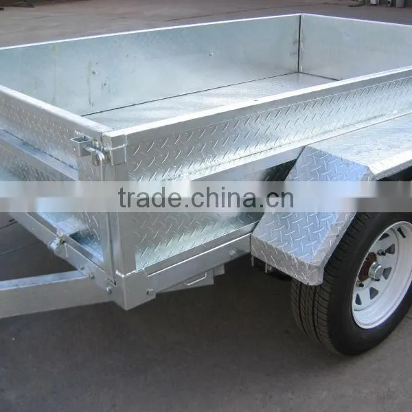 Hot Dipped Galvanized Tandem Trailer / Double Axle Trailer photo-4