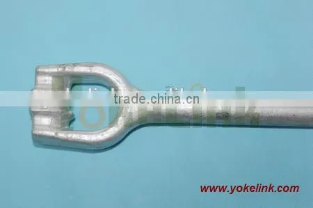 High Quality Forged Steel ANSI Triple Eye Anchor Rods For Electrical Utilities Hardware photo-3