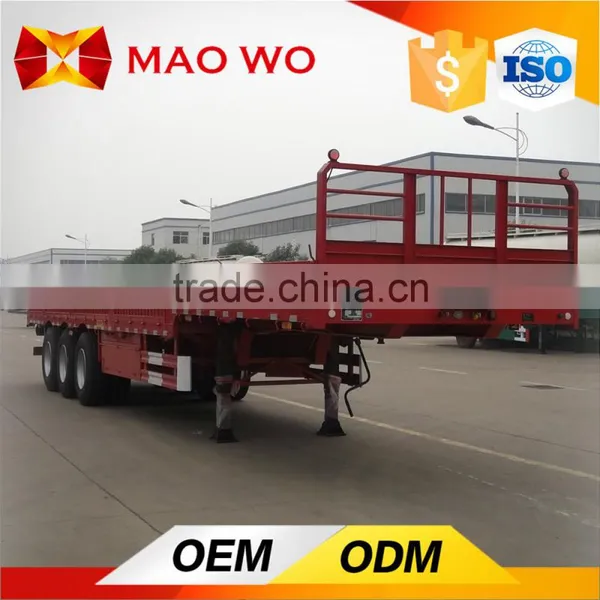 Chinese Factory Tri-axle Side Wall Semi Trailer for Army Trucks photo-3