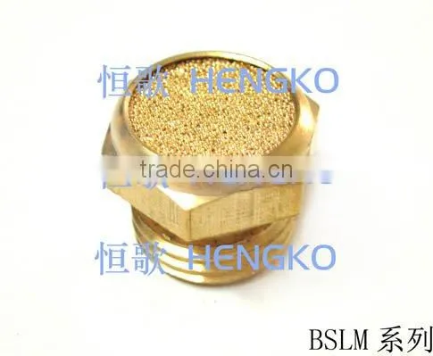 Sintered ss Brass Screen Breather Vent Pneumatic Air Muffler photo-3