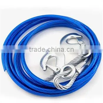 H30064 2T Steel Tow Rope for Truck/2T Truck Car Tow Cable Heavy Duty Towing Pull Rope Strap Hooks Steel Hauling photo-2