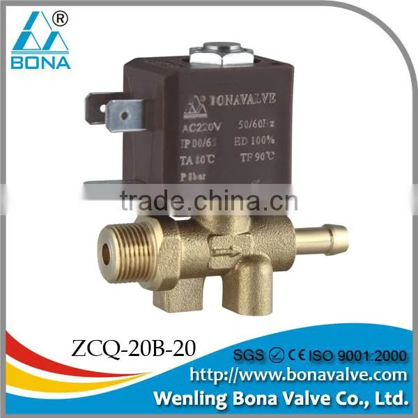 M12X6.5mm Brass Welding Machine DC 24V 36V Steam Magnetic Valve ZCQ-20B-20