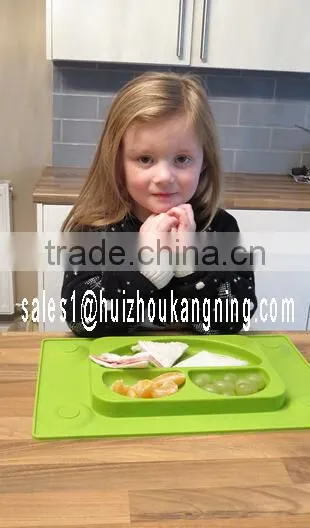 Silicone Kids Placemat ,Silicone Divided Suction Plate photo-6