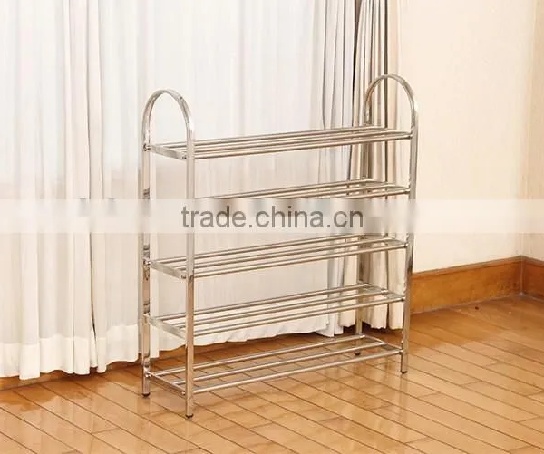 5 Tiers Stainless Steel Square Tube Shoes Storage Orginaze photo-4
