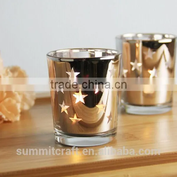 Plating Bar Glass Unique Candle Jars Wholesale photo-2
